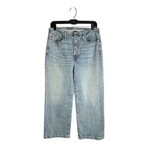 Edwin Marli Ankle Mid Rise Cropped Wide Leg Jeans Size 30